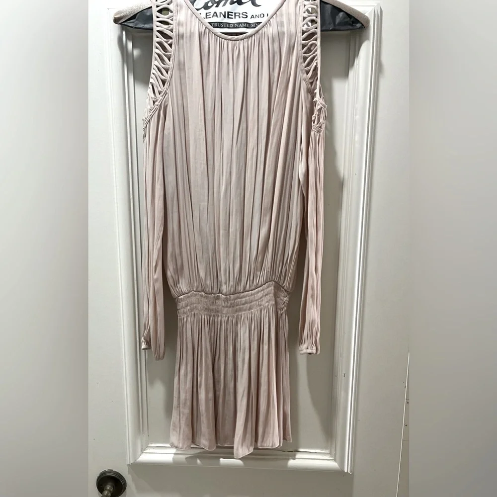 🎉HP🎉Ramy Brook Shelby Cold-Shoulder Dusty Pink Dress - Picture 6 of 6